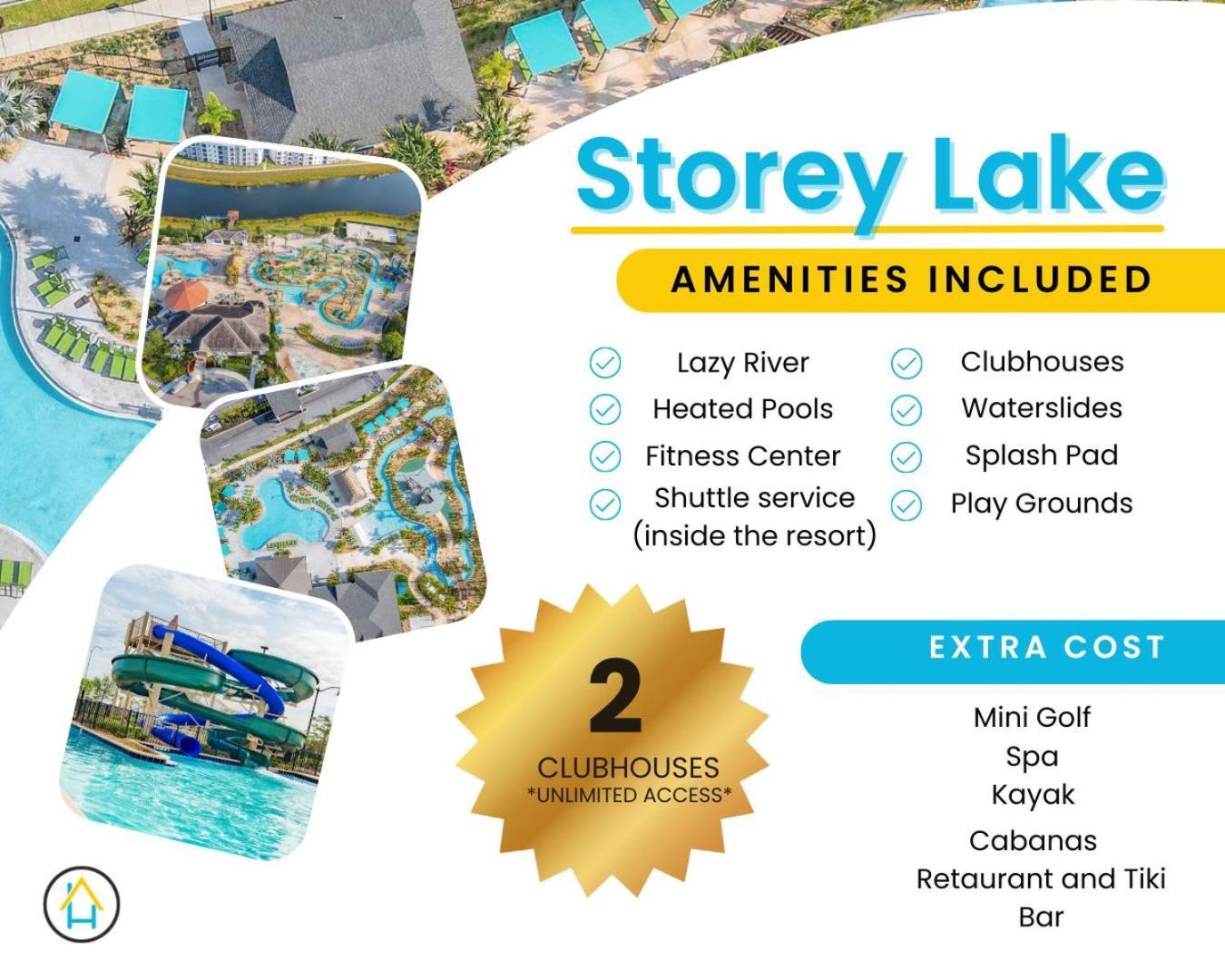 Gorgeous 2Br Lakeview Condo With Waterpark Kissimmee Bagian luar foto
